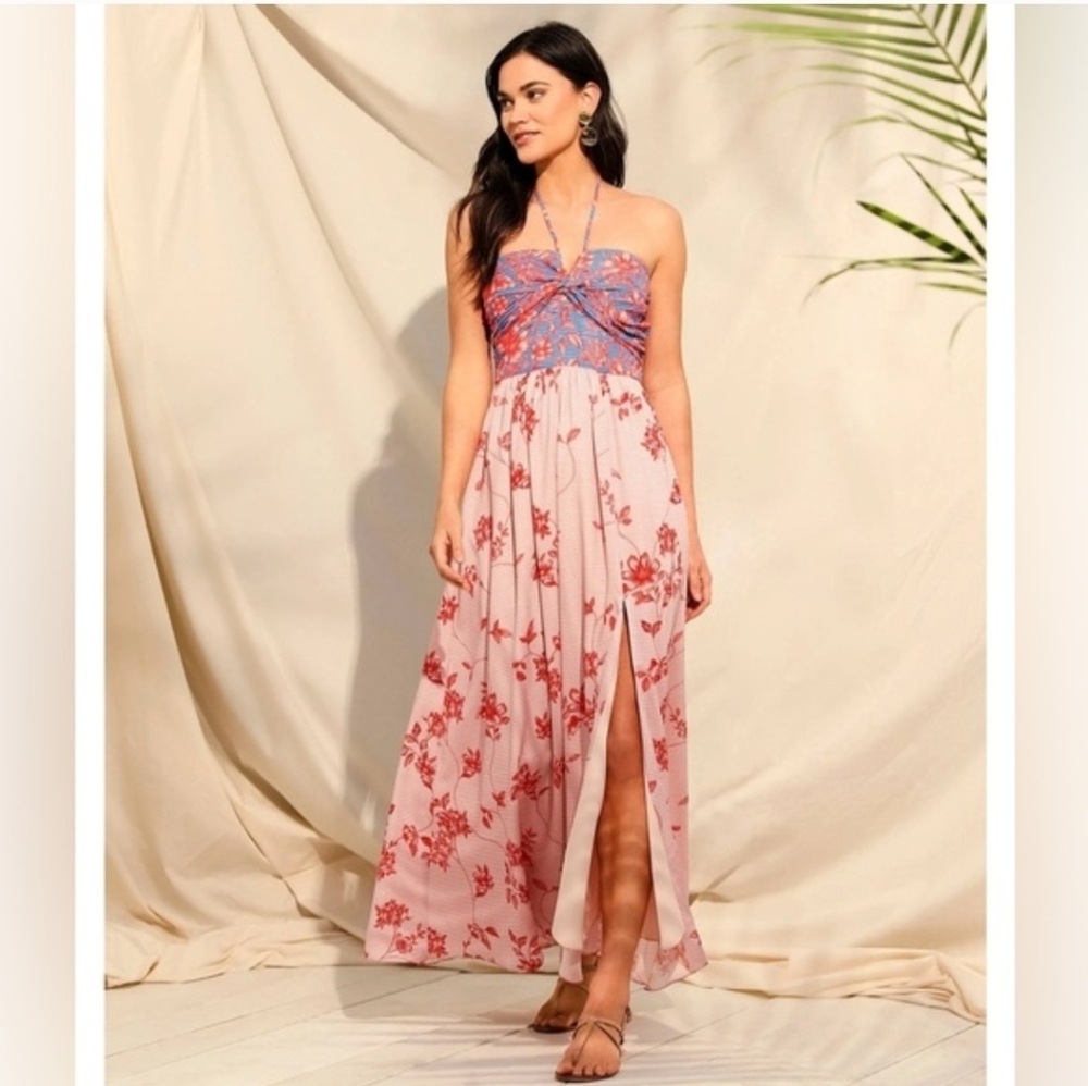 Badgley Mischka Delaney Flowy Maxi Dress - Picture 2 of 15